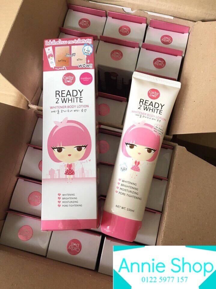 [HCM]KEM DƯỠNG DA READY 2 WHITE - WHITENER BODY LOTION - siêu dưỡng nhà Cathy Doll