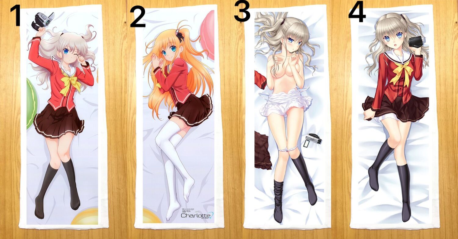 Gối ôm dài anime Charlotte 40cmx1m/ Gối ôm ngủ Chaltte
