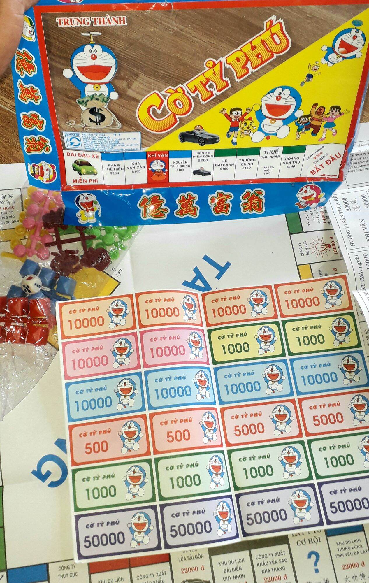 Một bộ cờ tỷ phú loại lớn của Việt Nam sản xuất rất đẹp 