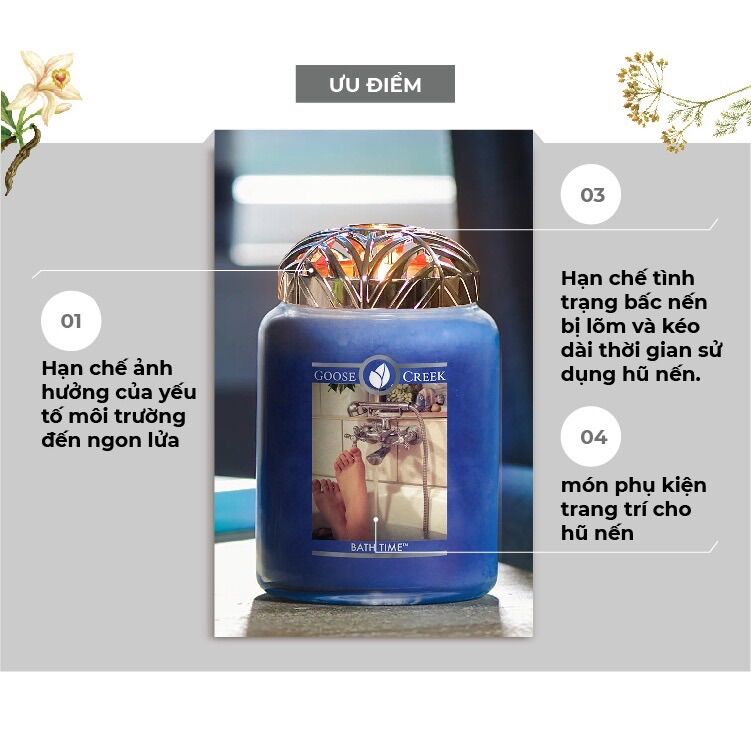 Chụp nến trang trí - Matte Silver