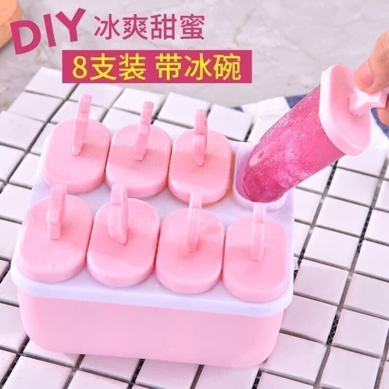 Khay làm kem 8 ngăn siêu tiện lợi