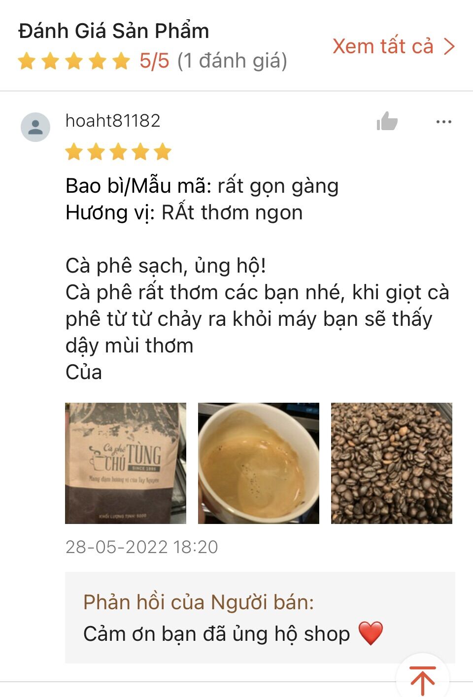 Cà phê Robusta nguyên chất, Cà phê mộc rang xay - Yang Farm