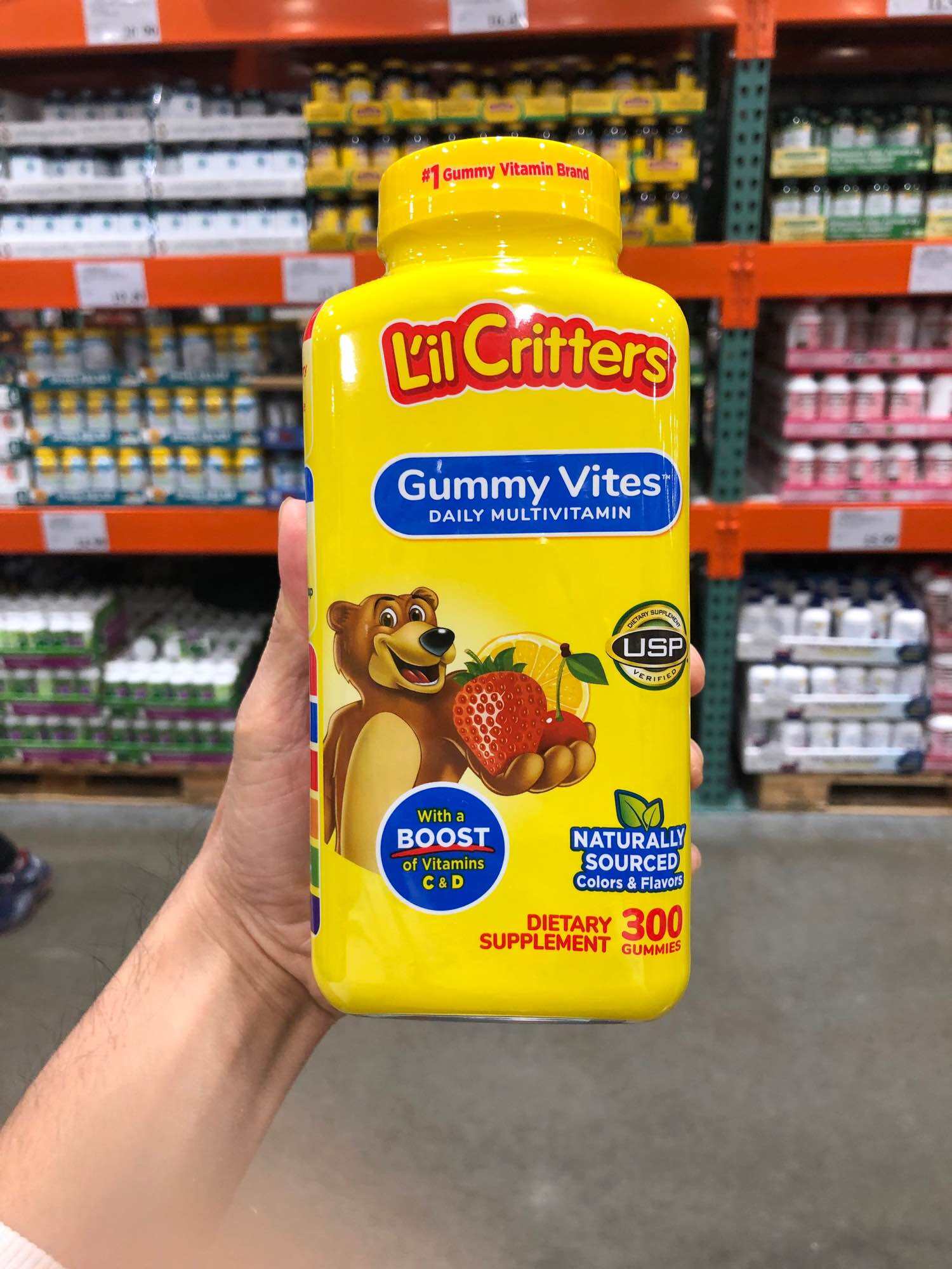 Kẹo dẻo gấu bổ sung vitamin và khoáng chất L il Critters Gummy Vites 300