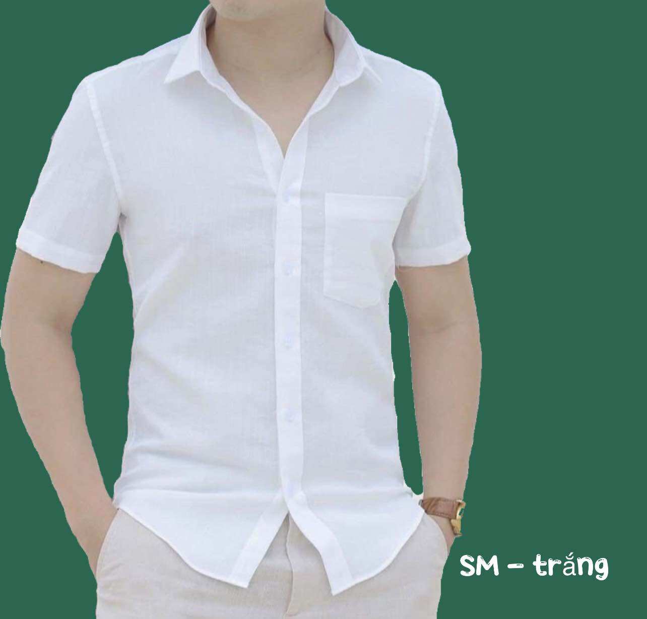 sơ mi đũi cộc tay nam siêu mát