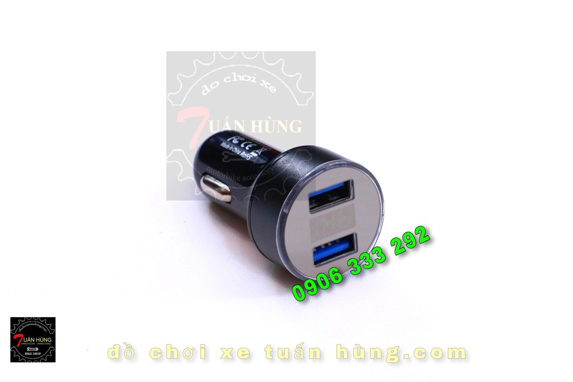Sạc điện thoại cho exciter 155/ex155/ab2020 và ô tô - tẩu sạc dt - sạc điện thoại usb - đồ chơi xe máy