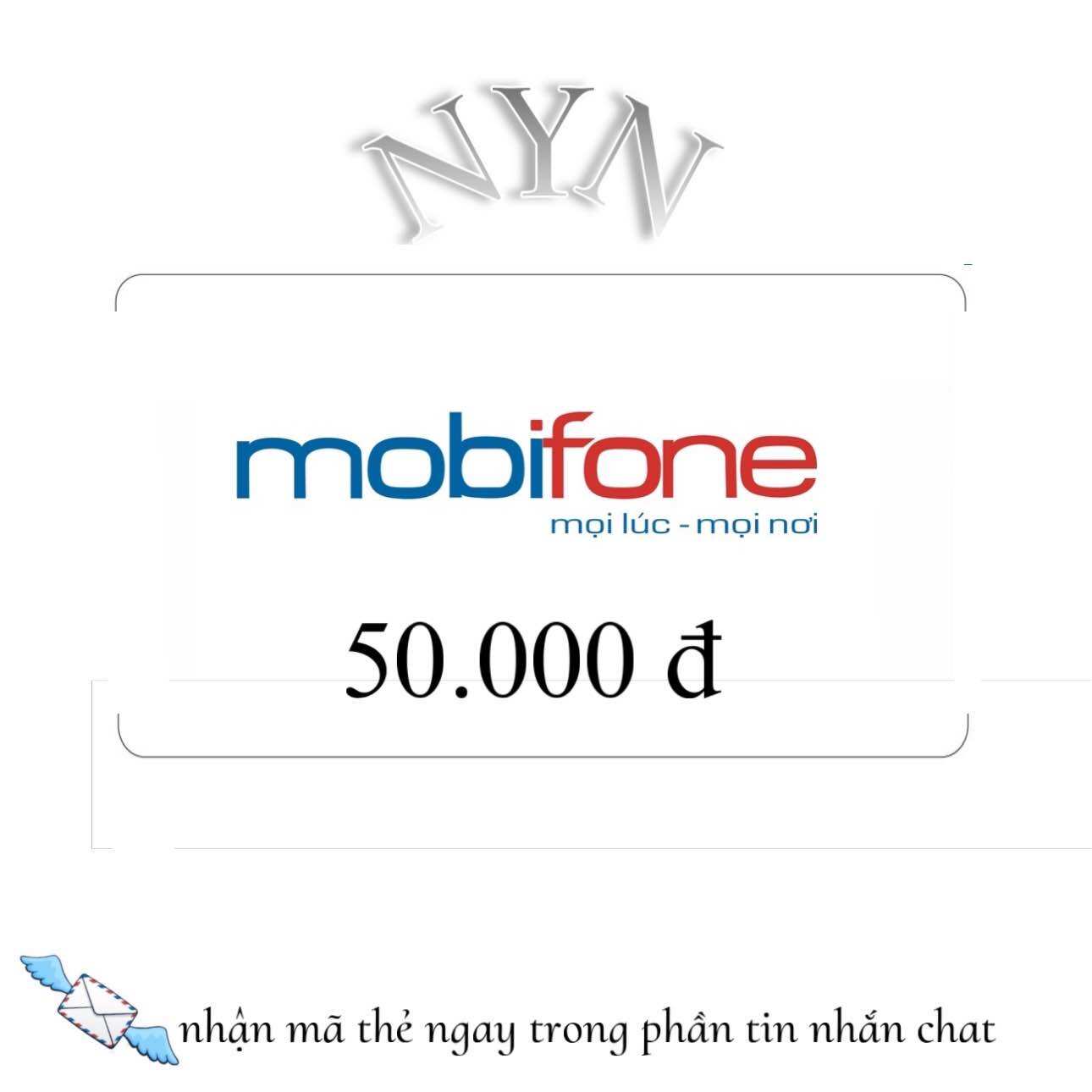 Thẻ nạp mobifone 50k