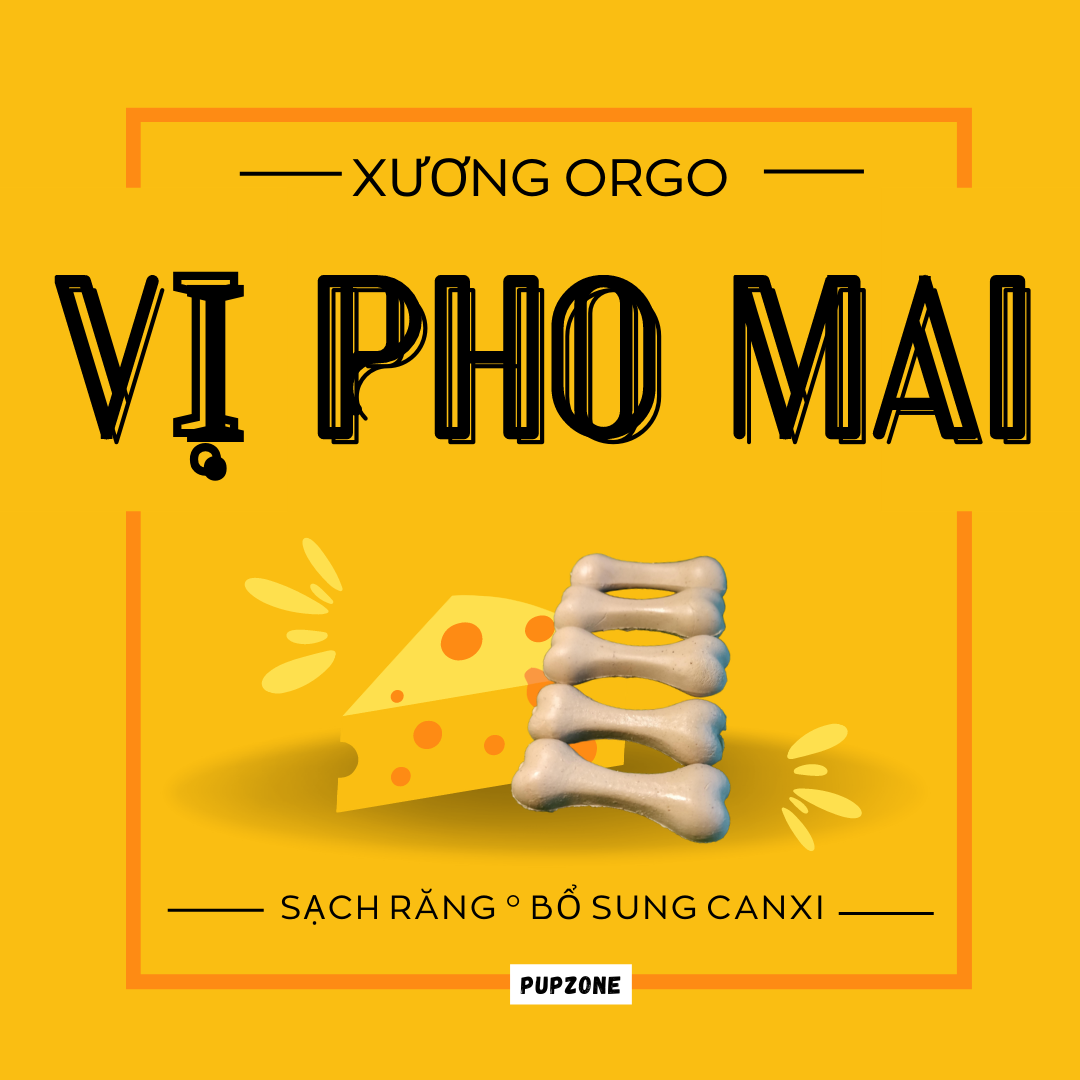 [Xả hàng] PupZone Xương Sạch Răng Orgo Cho Chó