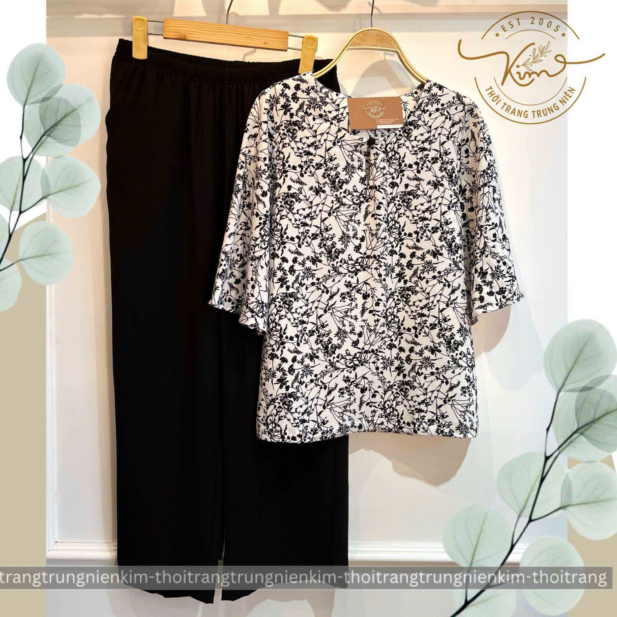 Set lụa lạnh form rộng thoải mái xinh xắn nhẹ nhàng