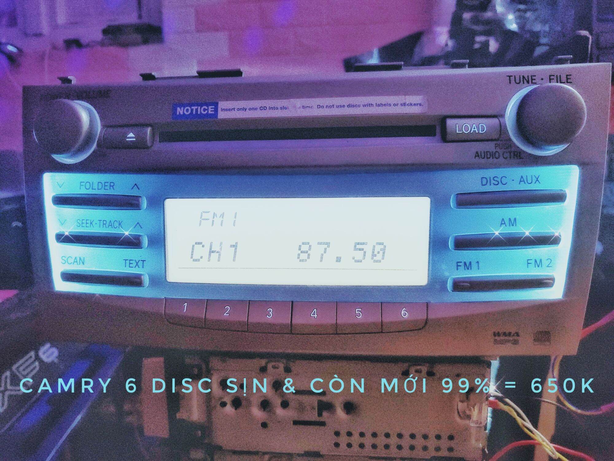 Cd ô tô audio Cd player camry 6 đĩa và 1 đĩa Mexico,thailand