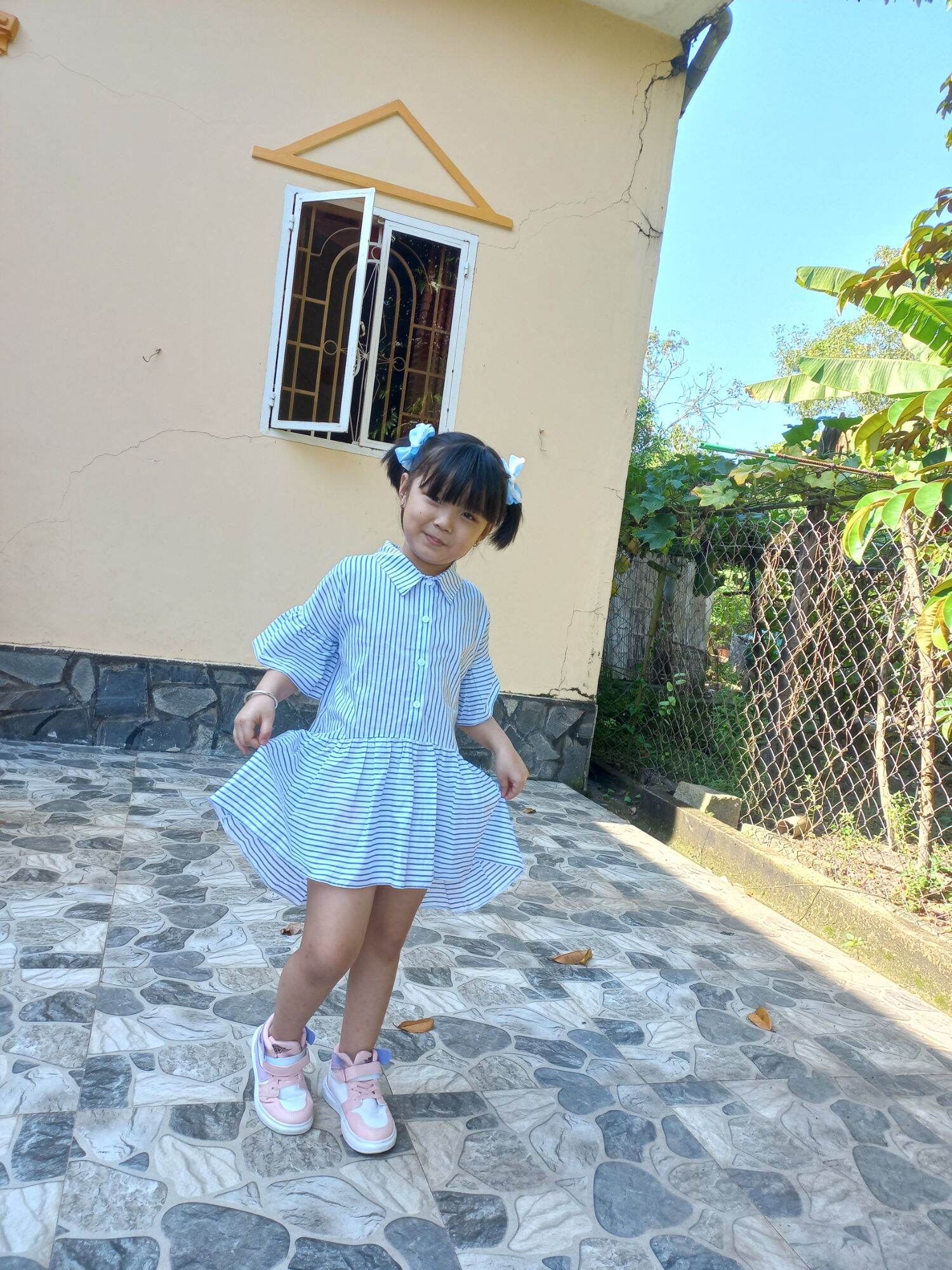 ĐẦM SỌC SOMI BEE BEE KID CUTE