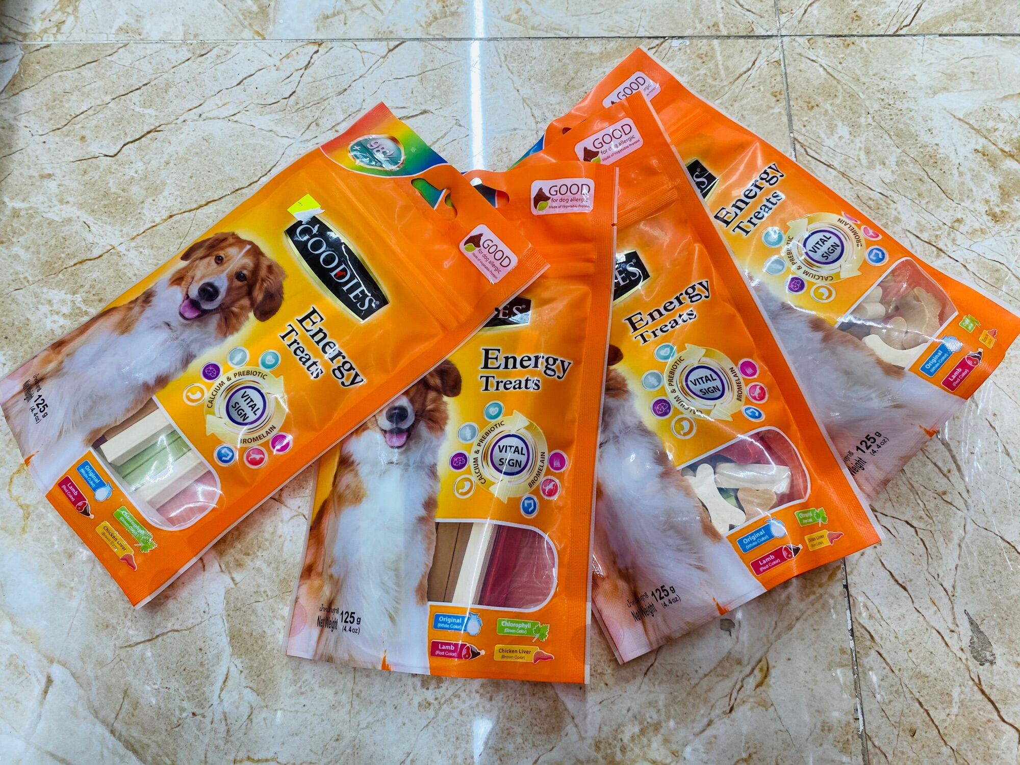 Que gặm cho chó goodies 125g