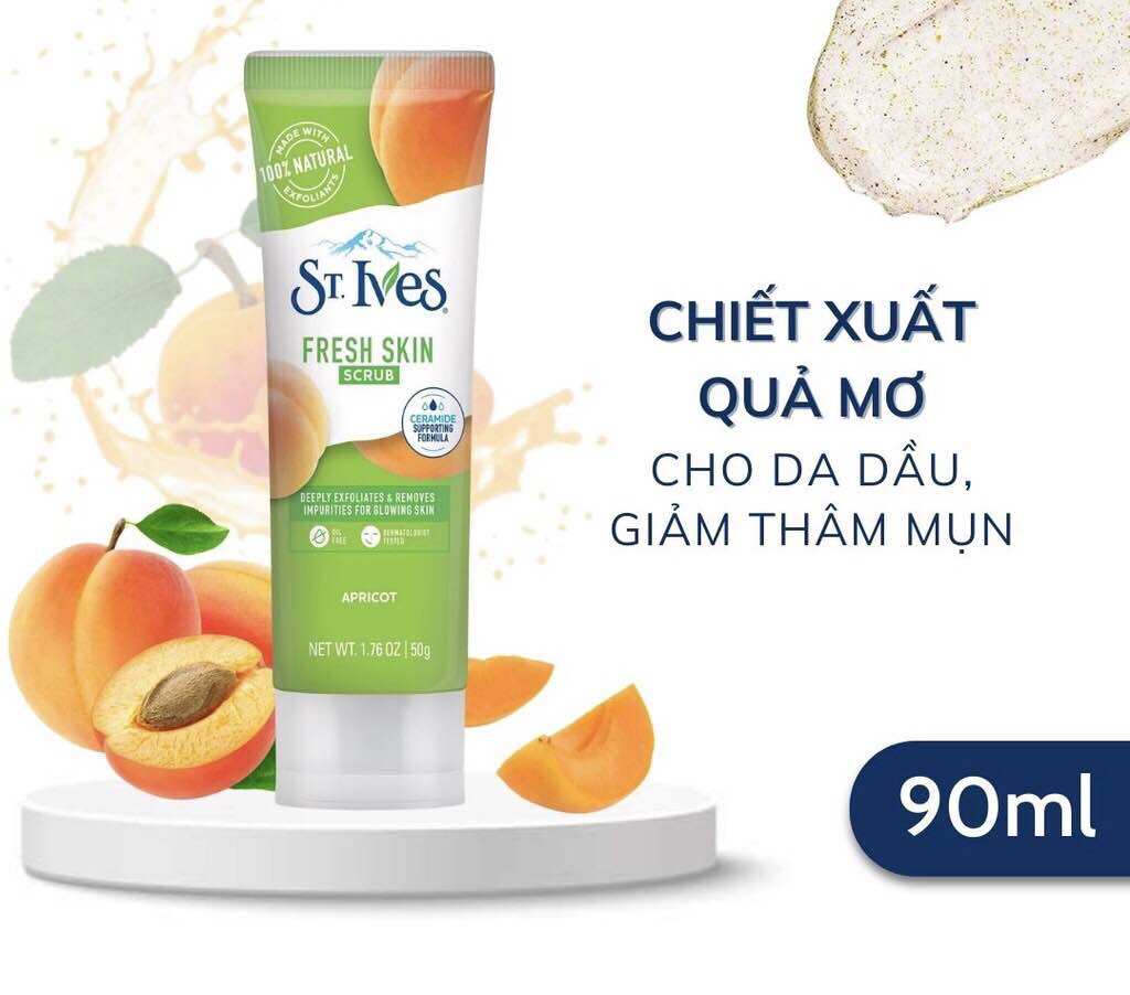 Sữa rửa mặt tẩy tế bào chết st ives 90g