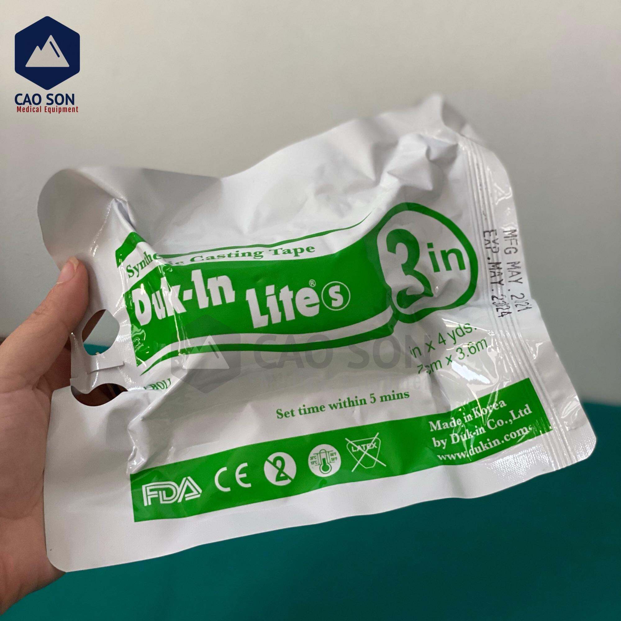 Bột bó thuỷ tinh 3in 4in 5in Hàn Quốc băng chỉnh hình cố định thủy tinh