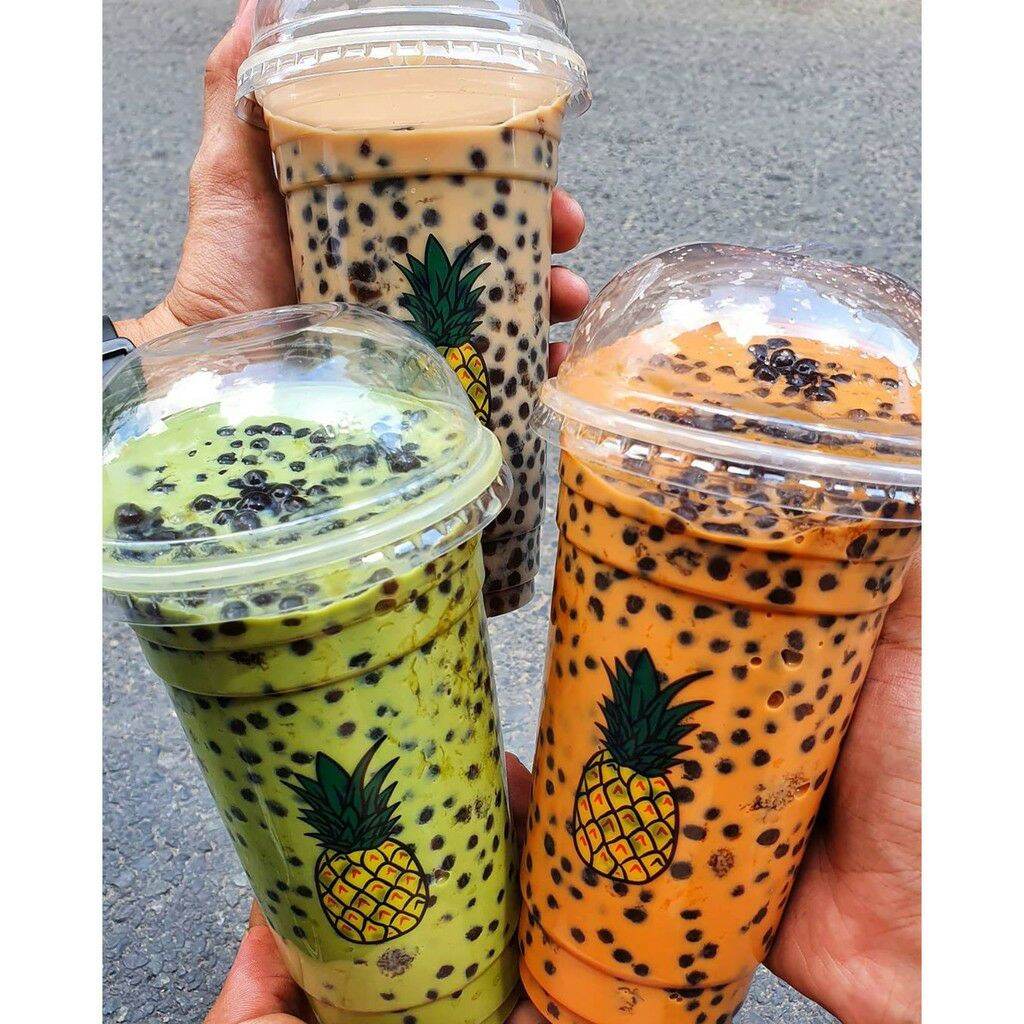 Set nguyên liệu pha trà sữa phúc long, thái xanh, thái đo