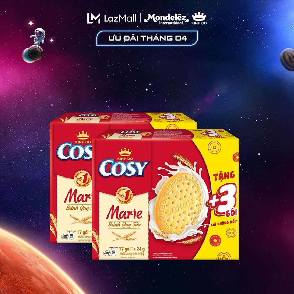 Bánh Quy Sữa Cosy Marie, Combo 2 Hộp x 336G
