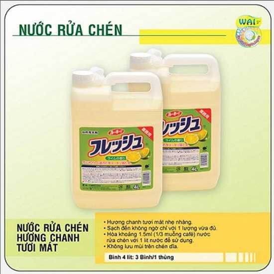 NƯỚC RỬA CHÉN NHẬT WAI CAN 4 LÍT