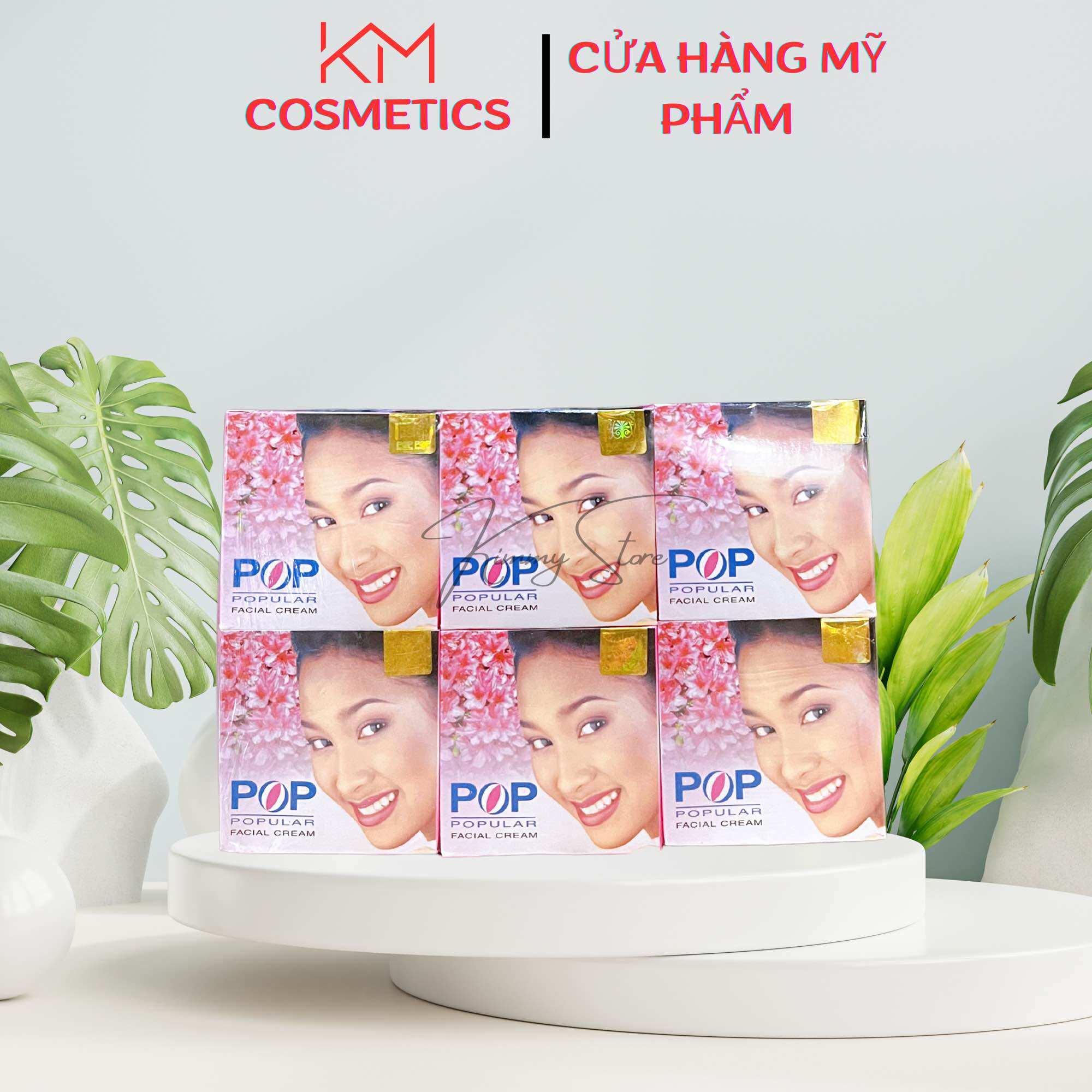 Lố 12 hộp kem dưỡng trắng da pop thái 4g