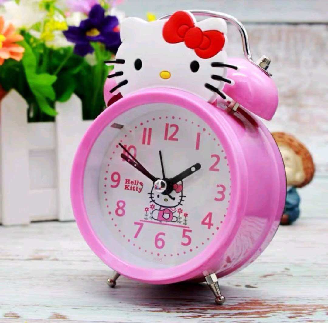 Đồng Hồ Báo Thức Helokitti Có Đèn Chuông Lớn
