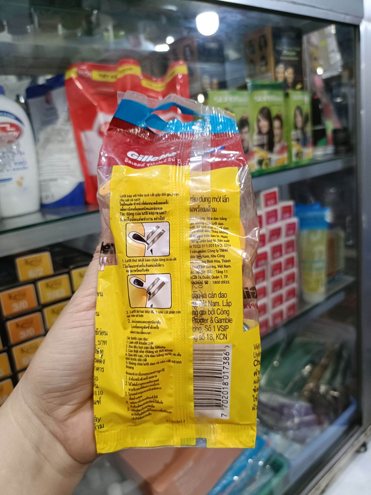 Dao Cạo Râu GILLETTE Cán Vàng (Mua 5 Tặng 1)
