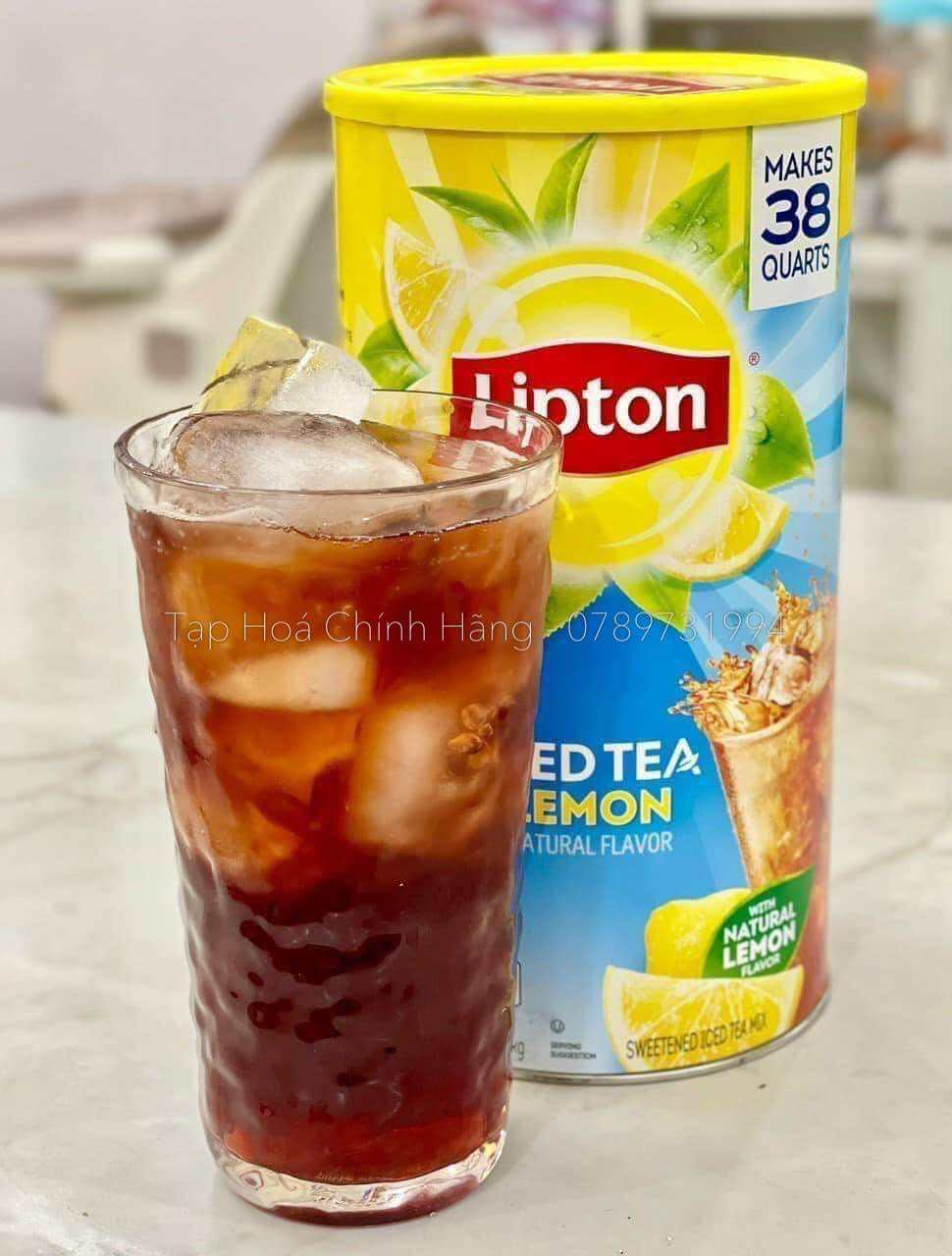 Bột Trà chanh Lipton Lemon xuất xứ từ Mỹ