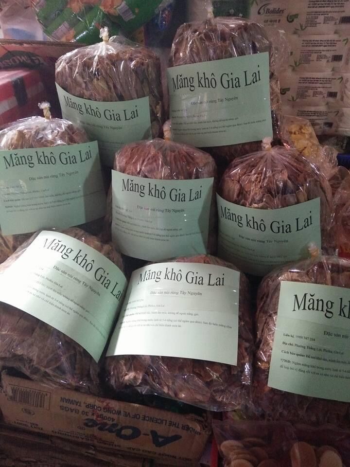 Măng khô Gia Lai (măng le đặc sản) 250gr