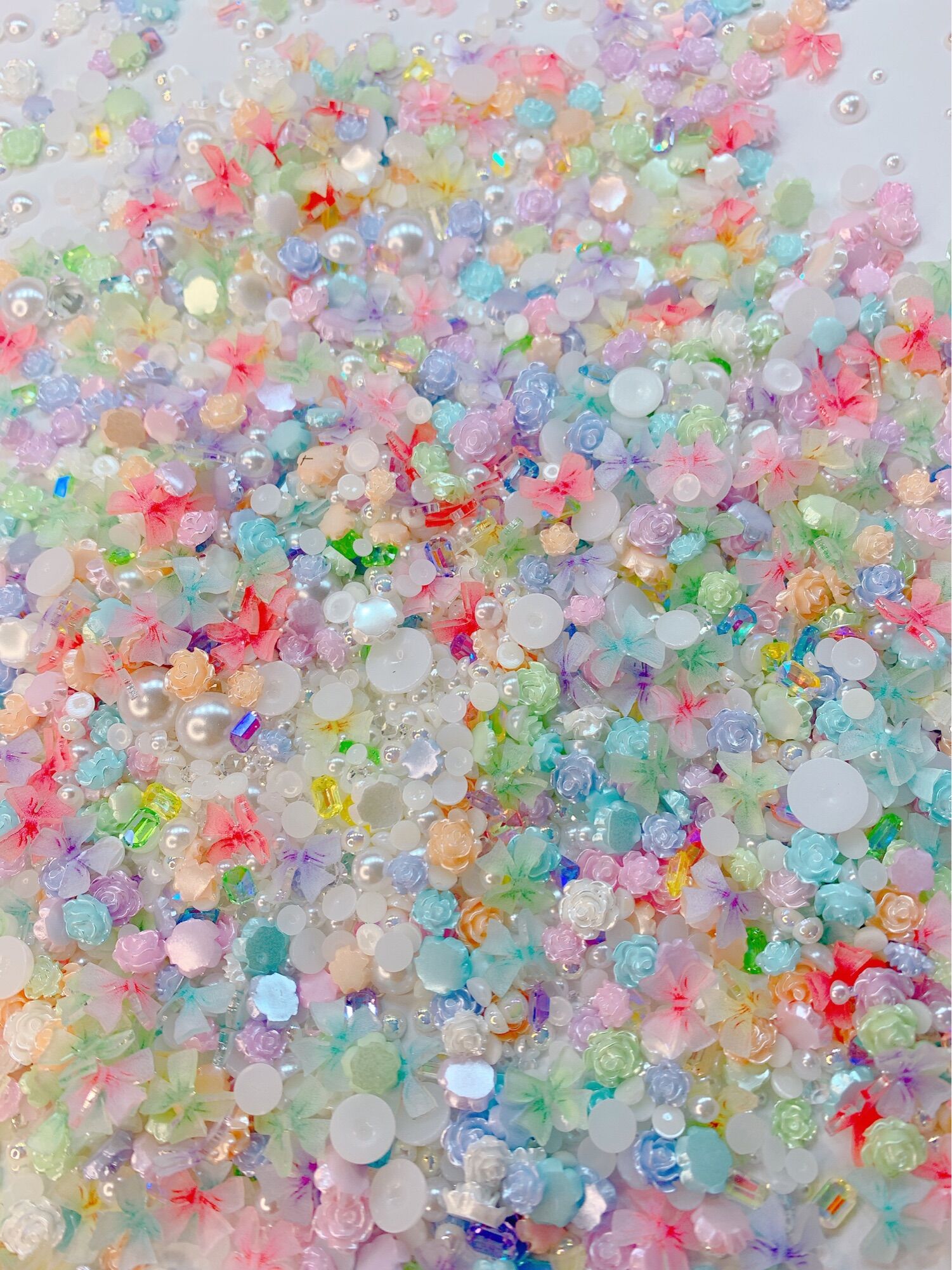 Charm hoa mix màu