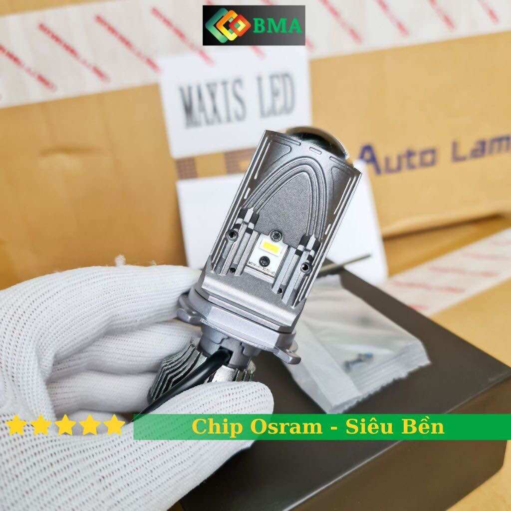 Đèn pha led bi cầu chống chói cao cấp BMA , led bma h4 3 chân