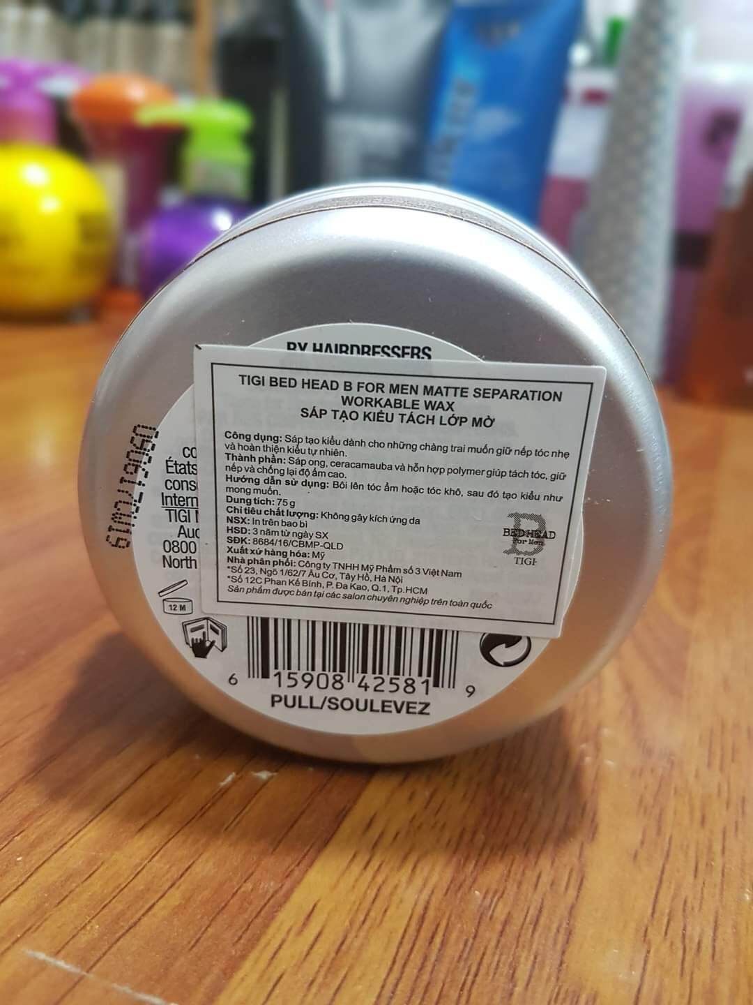 Sáp Vuốt Tóc TIGI BED HEAD MATTE SEPARATION