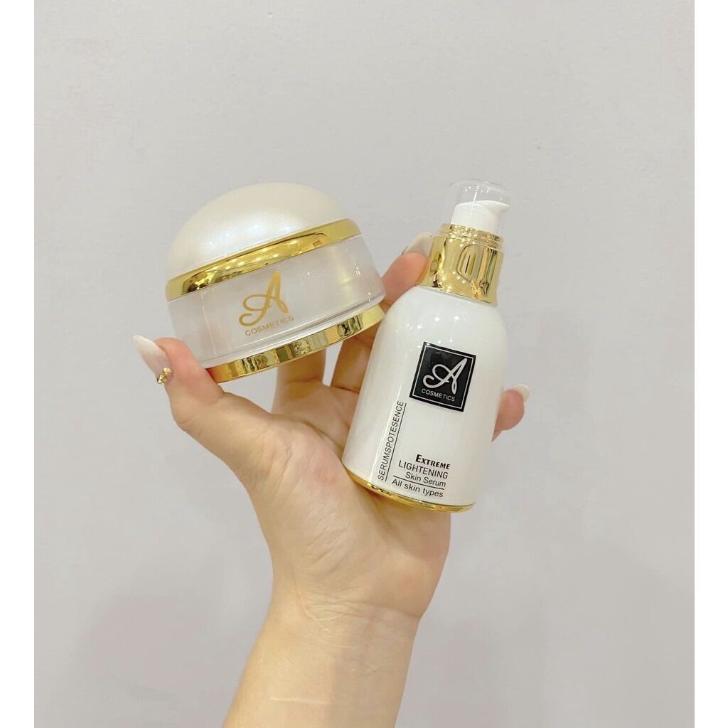 Combo kem face pháp mẫu mới 2022 và serum spot a cosmetics chính hãng