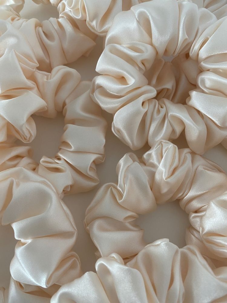 Scrunchie Lụa Satin Dây Cột Tóc Lụa Satin Dây Buộc Tóc Lụa Phụ Kiện Tóc