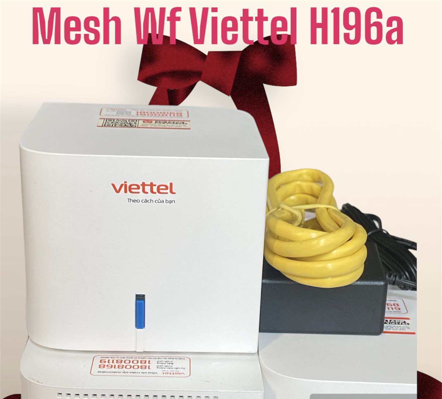 Home Wifi Mesh H196A của Viettel -Hàng Qua Sử Dụng Đầy Đủ Phụ Kiện Trắng Đẹp- Dùng Được Tất Cả Các Mạng