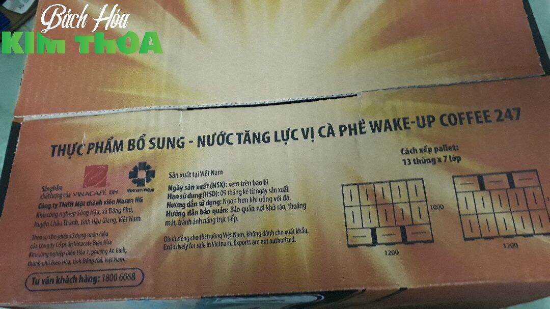 Nước Tăng Lục Vị Cà Phê Wake Up 247 330ml