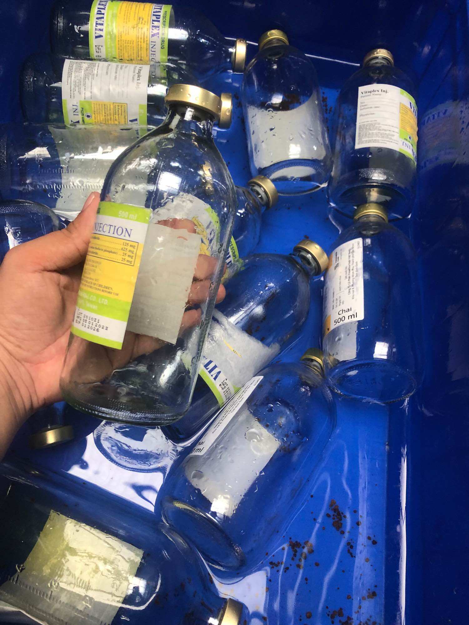 Vỏ chai nước biển 500ml nuôi cá betta cá lia thia