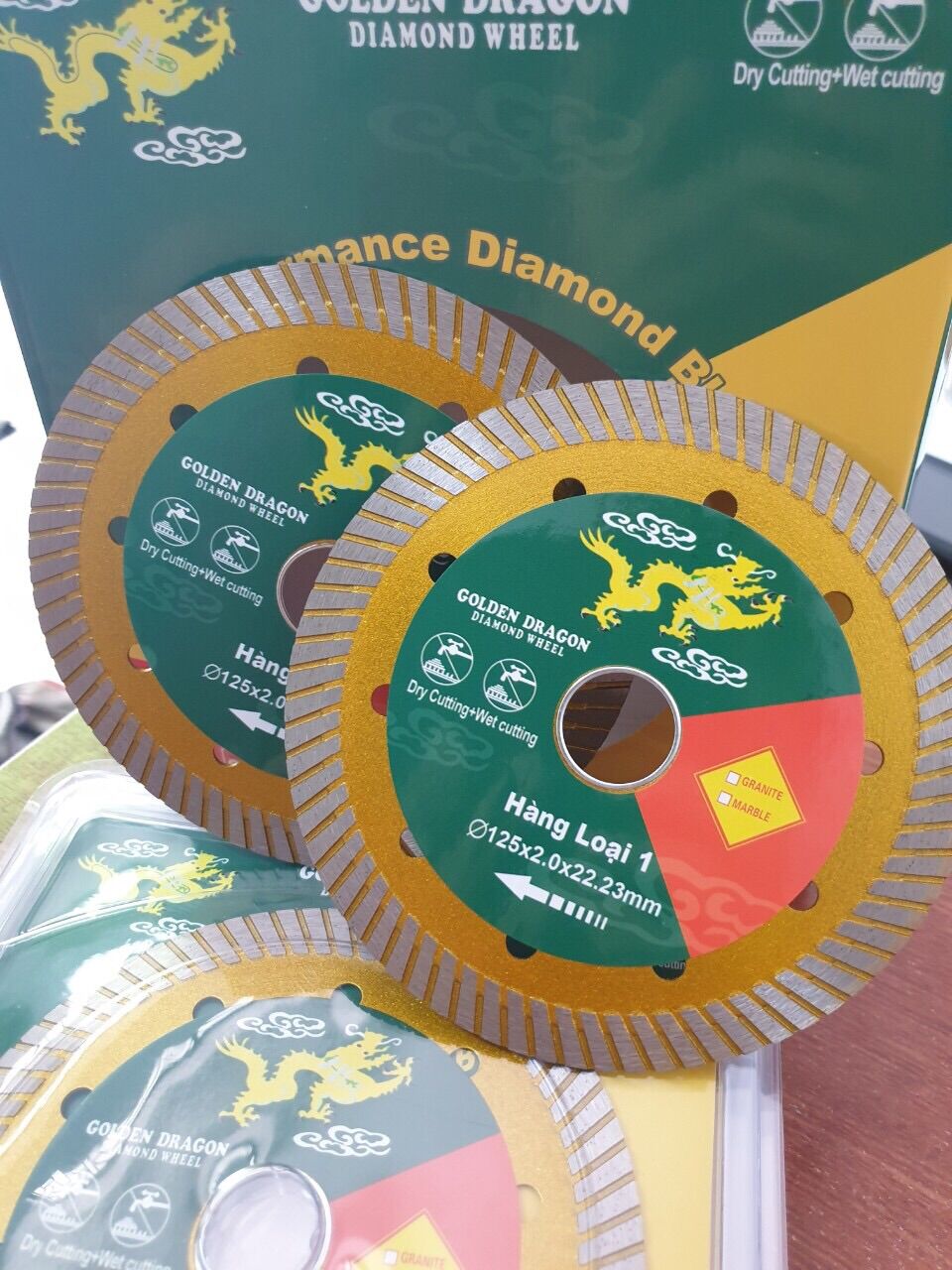 Lưỡi cắt gạch đa năng rồng vàng 125mm, lưỡi cắt con rồng, rồng vàng 1 tấc 2, lưỡi cắt bê tông 1 tấc 2 đa năng, lưỡi cắt đá hoa cương 125mm rồng vàng, luoi cat gach rong vang 125mm