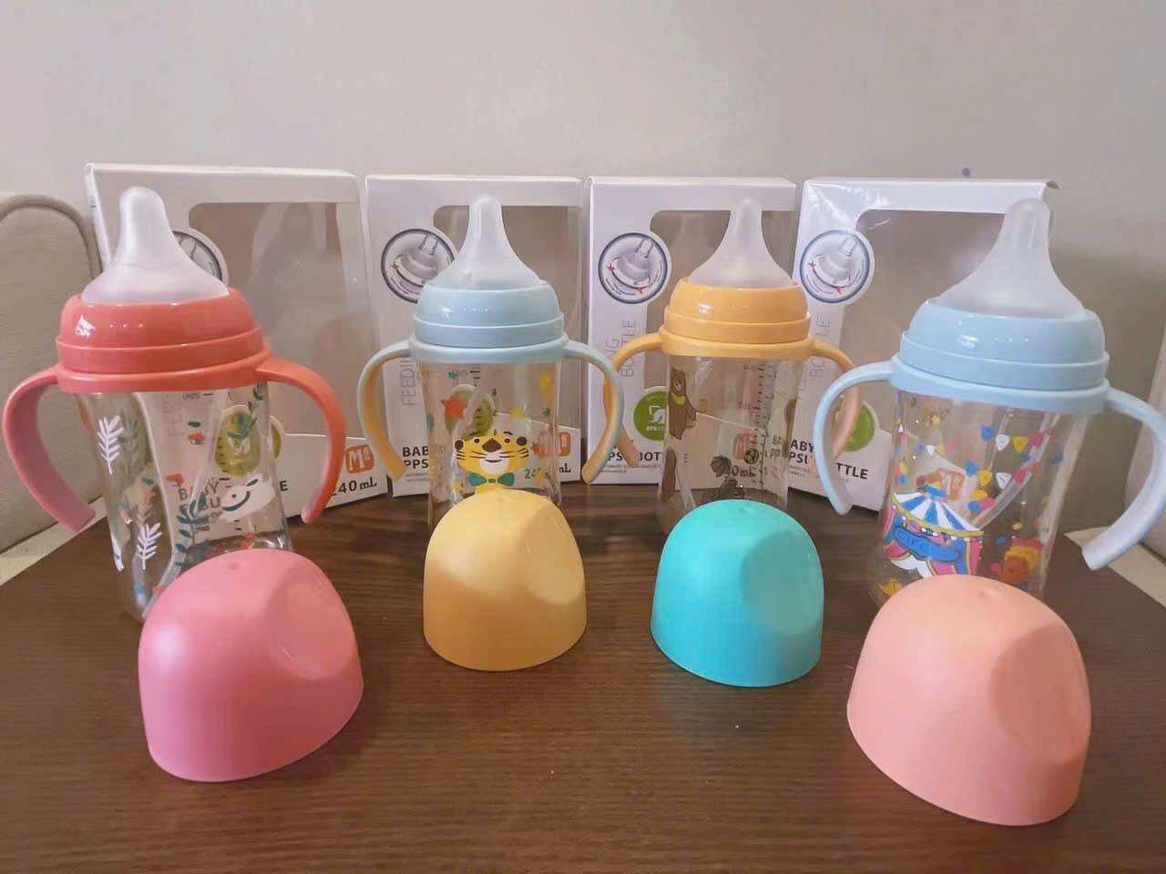 Bình sữa Baby PPSU Bottle 330ml cổ rộng (tặng van chống sặc)
