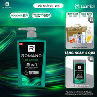 Tắm gội 2 trong 1 Romano 2in1 Classic 650g/chai