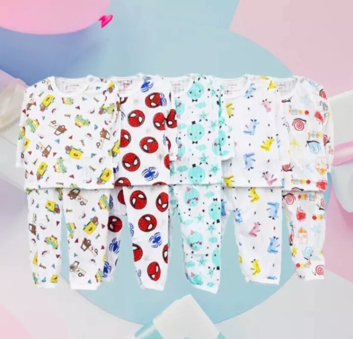 Bộ dài tay thu- đông ,bộ dài tay cotton giấy cho bé siêu mịn,mát