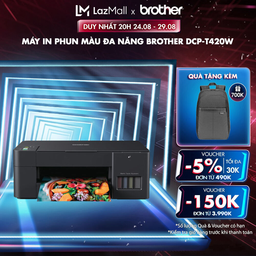 Máy in phun màu đa năng Brother DCP-T420W
