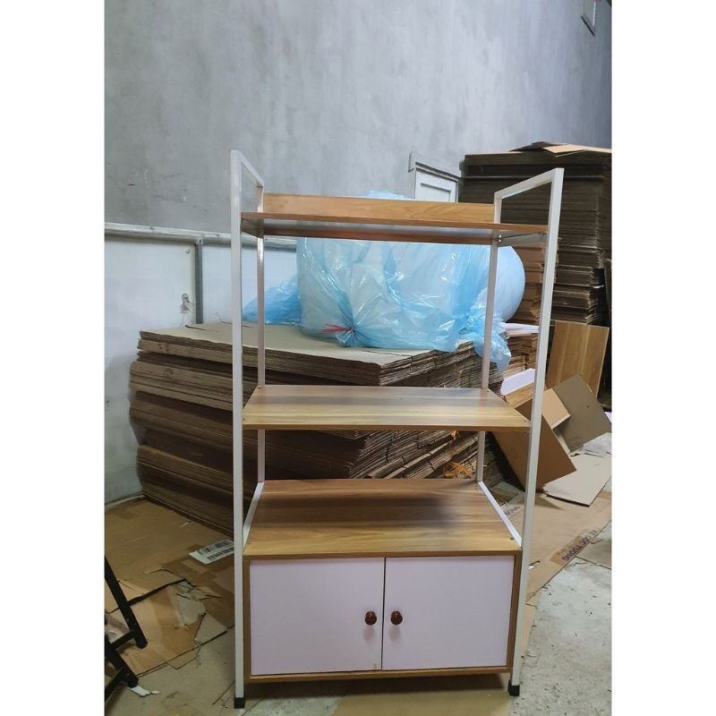 Kệ để lò vi sóng - kệ để đồ bếp - kệ sắt đa năng freeship