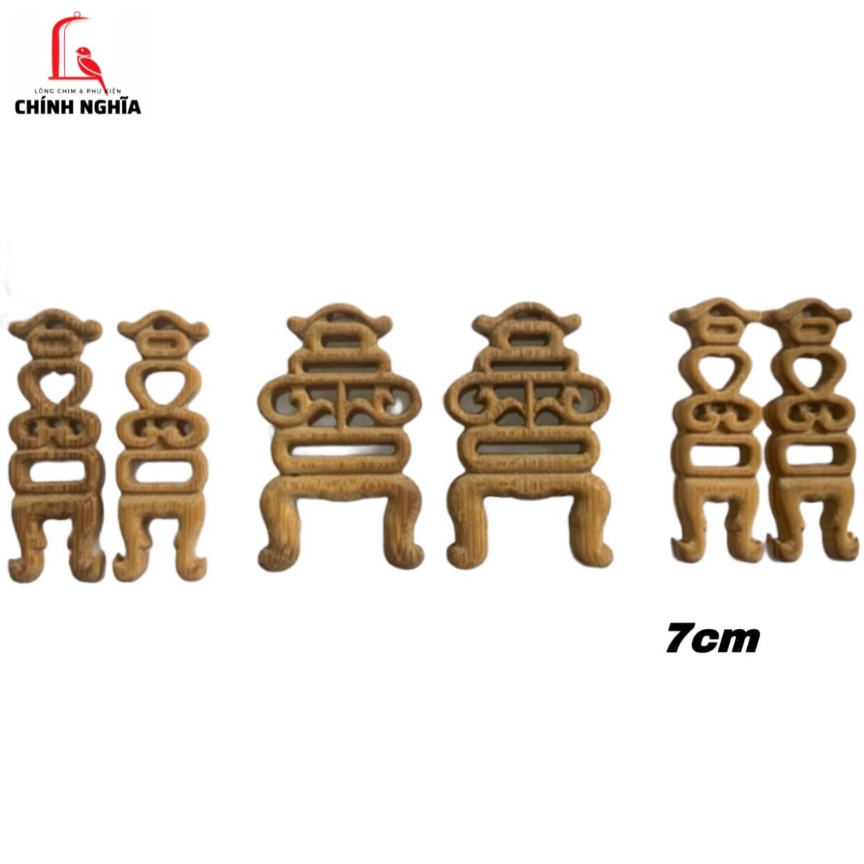 Bộ bệ cầu, bệ cóng lồng tròn choè than, choè lửa tre (7cm)