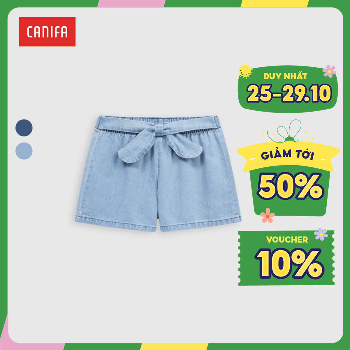 Quần soóc nỉ bé trai canifa 2bs22c002