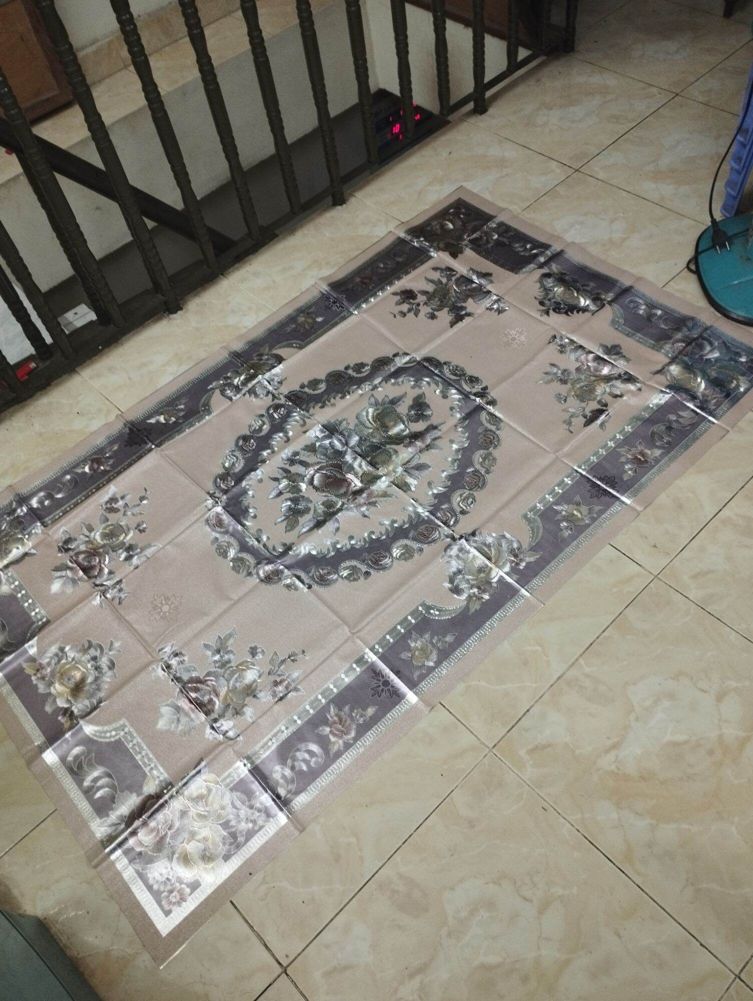 Khăn trải bàn phòng khách chất liệu nỉ 3D 90cmx150cm