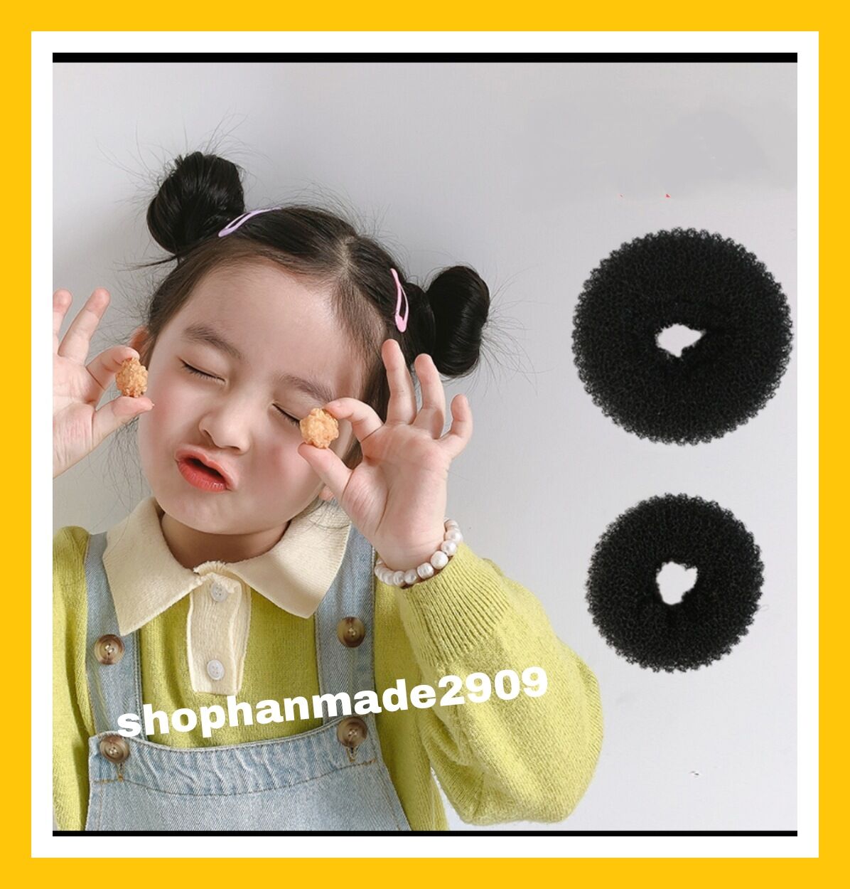 Dụng cụ búi tóc củ tỏi cho bé siêu xinh