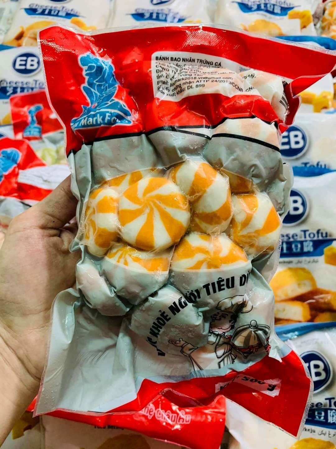 Bánh bảo thả lẩu trứng cá hồi 500g