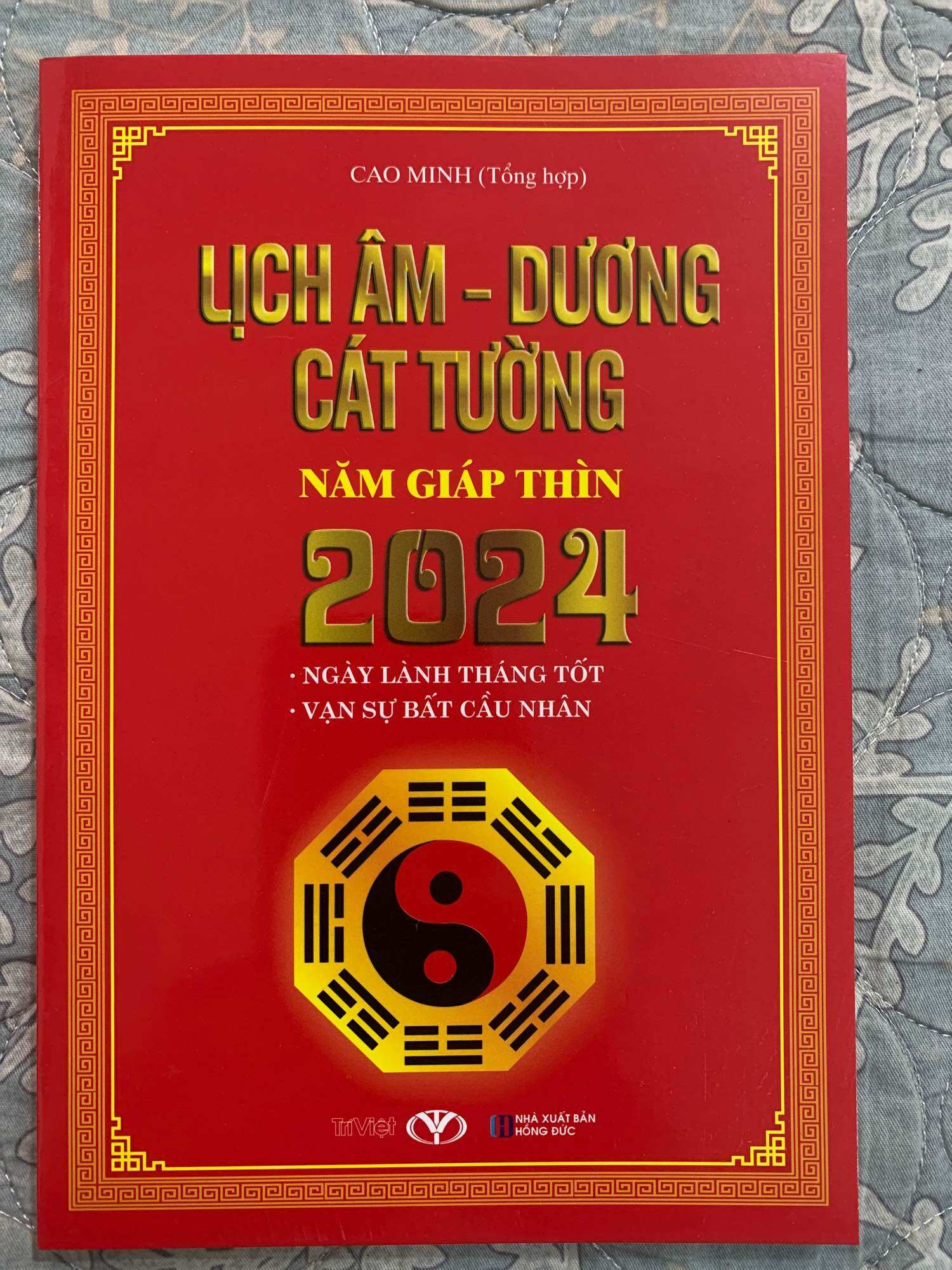 Lịch âm dương cát tường năm giáp thìn 2024