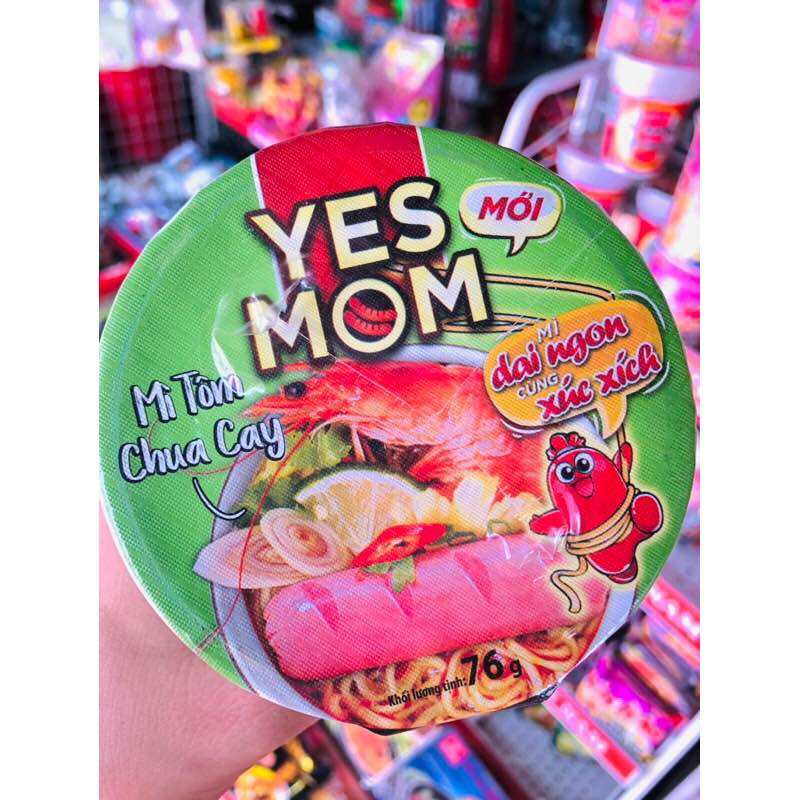Combo 5 ly mì Yesmom cay 75g