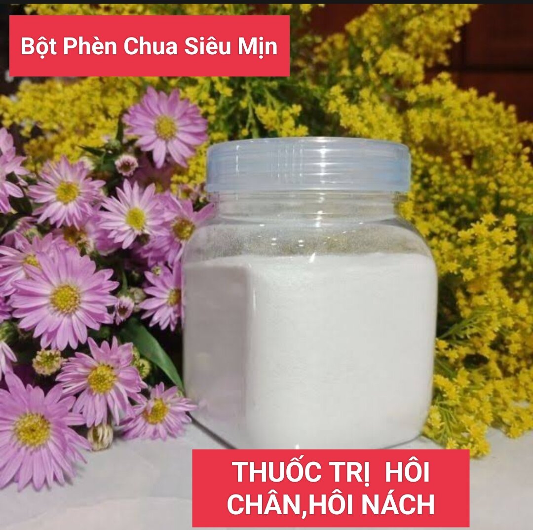 Bột phèn chua đã chưng cất và nghiền mịn 100gr