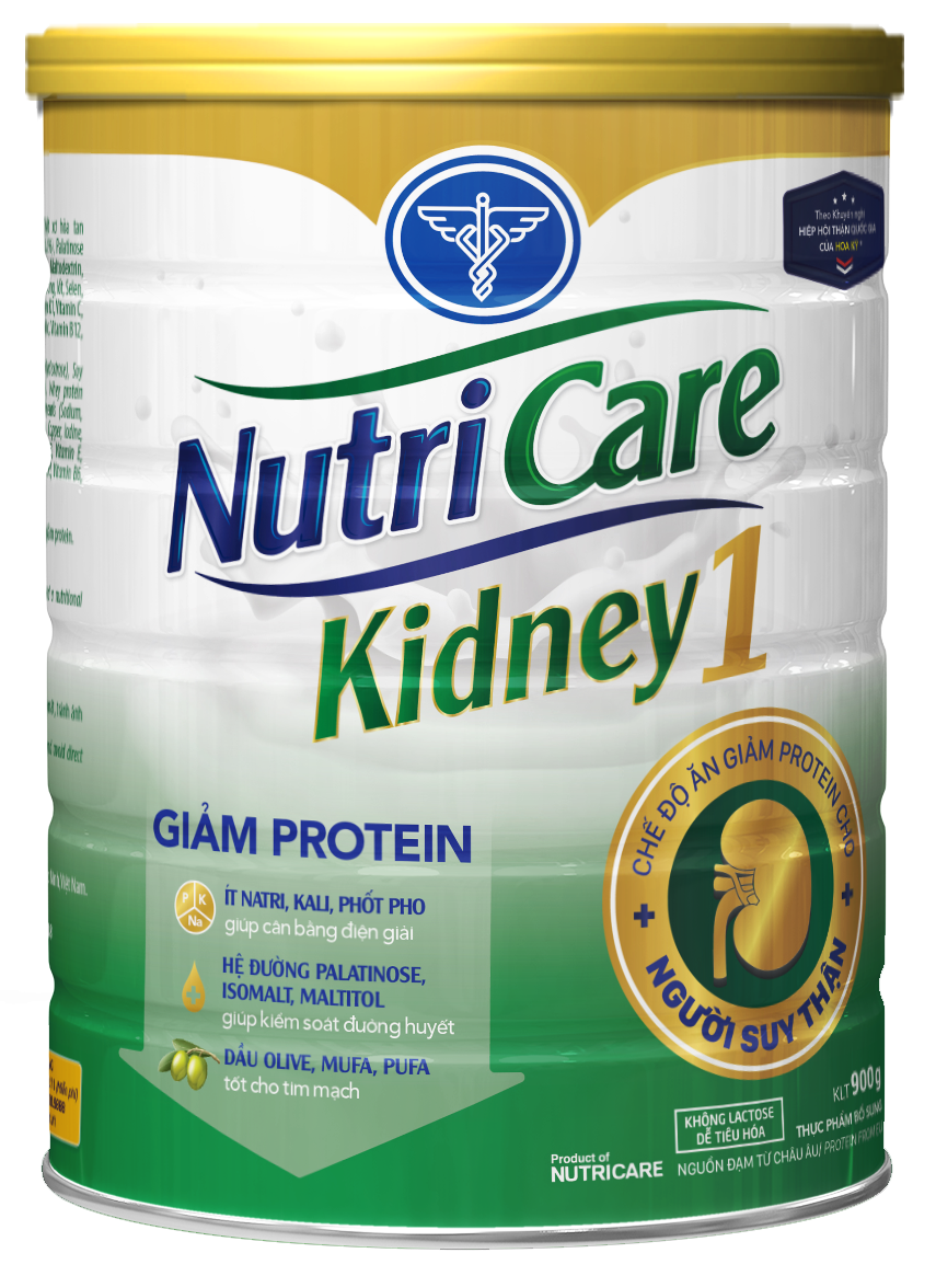 Lon Sữa bột 900g Nutricare Kidney 1 - dinh dưỡng cho người suy thận