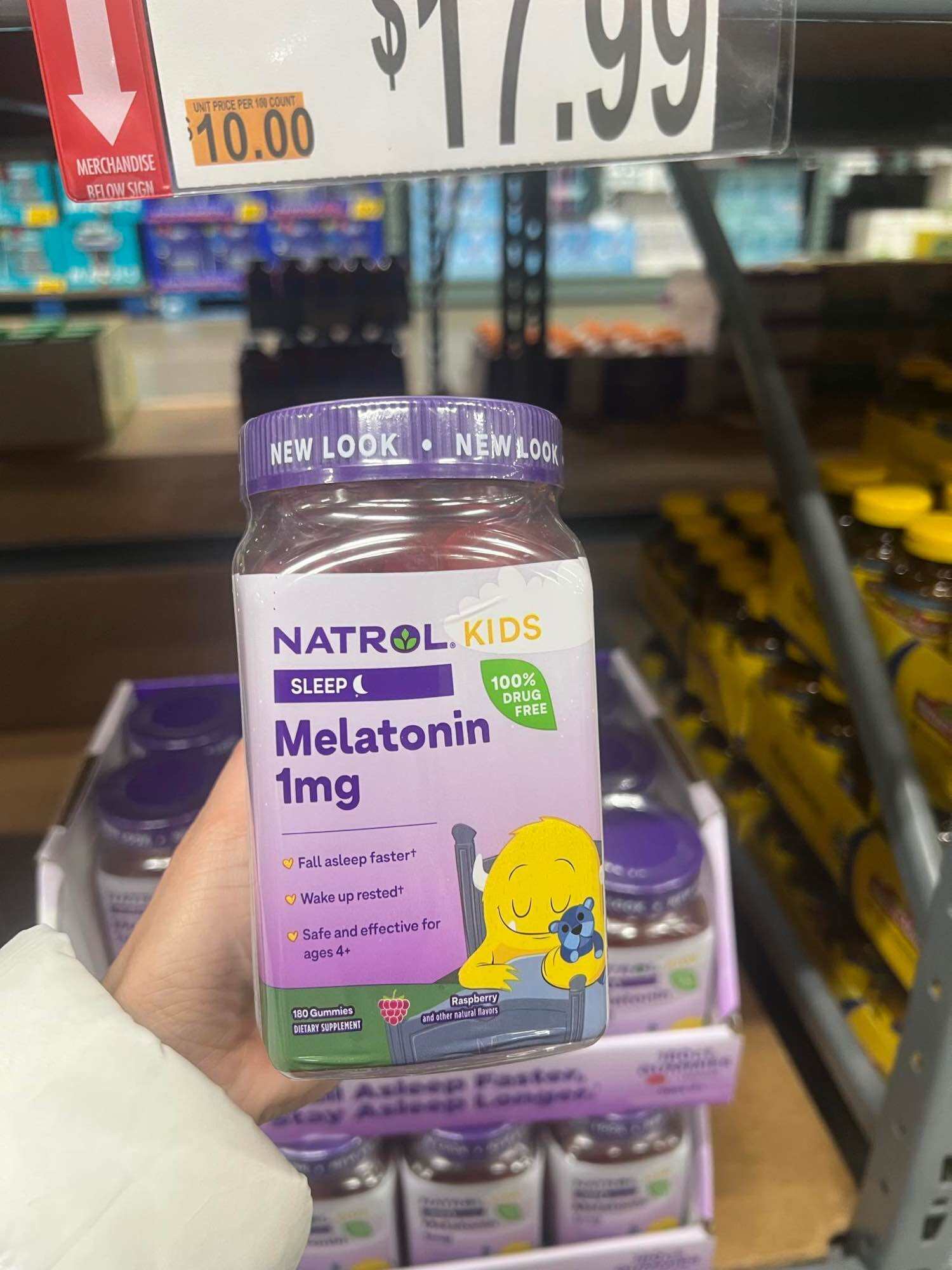 Kẹo ngủ Natrol Kids Melatonin Gummies 180v