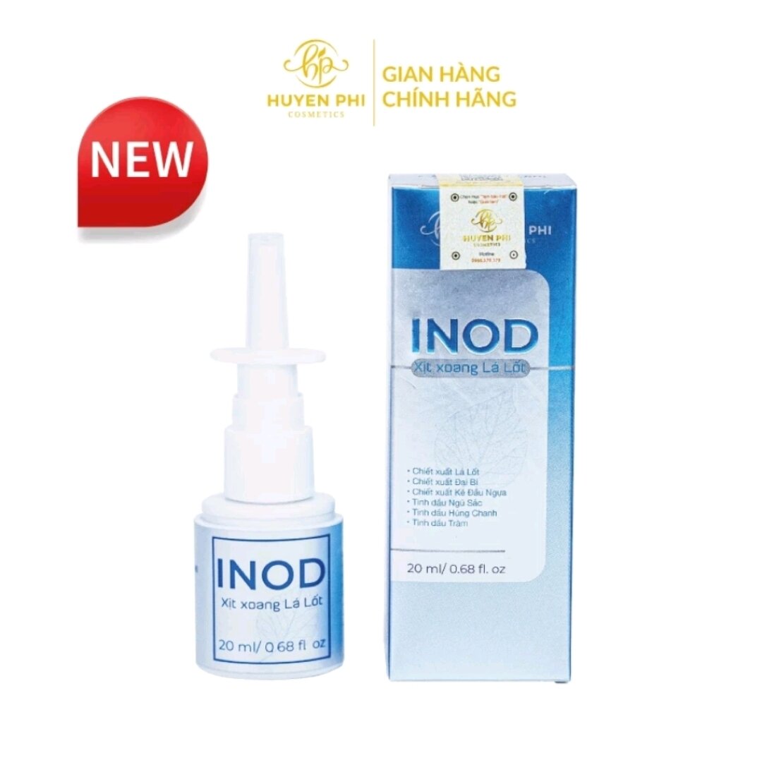 Xịt xoang Lá Lốt Inod Huyền Phi hết viêm xoang viêm mũi dị ứng